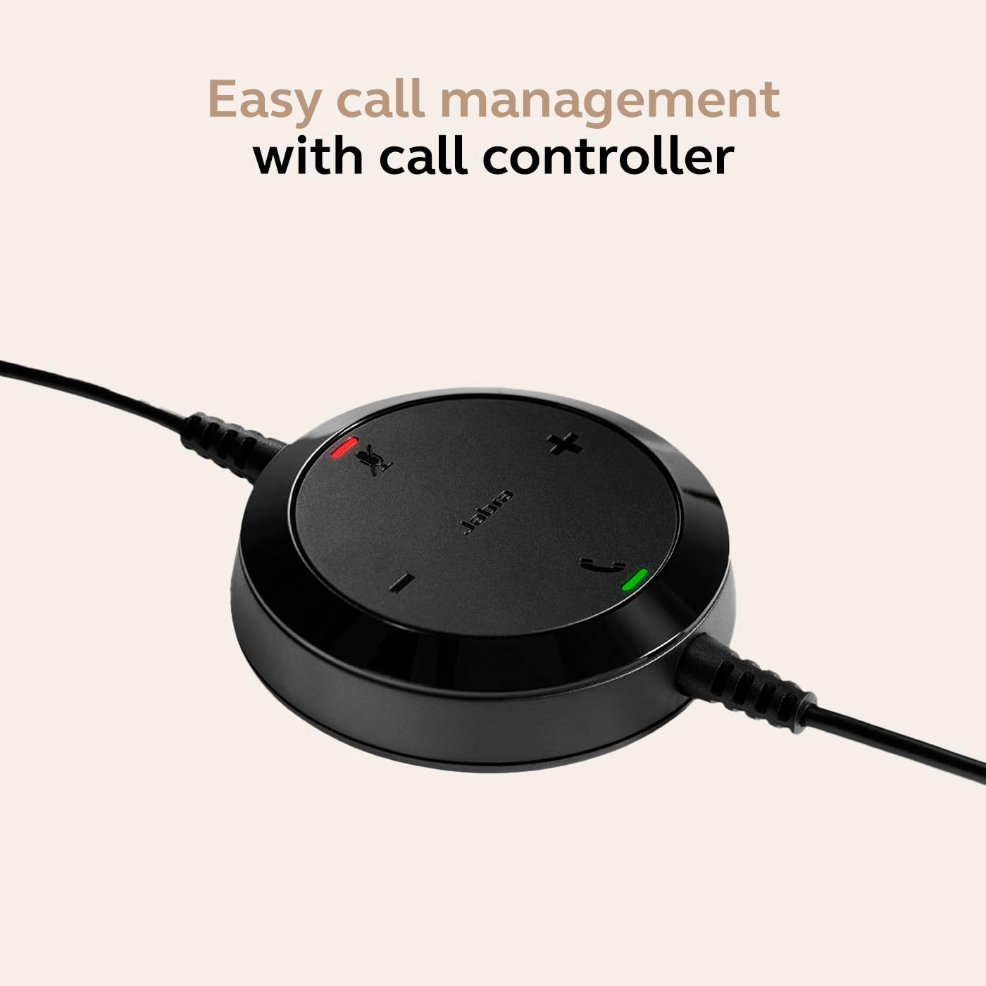 Jabra Evolve 20 (2025 Edition) Single-Ear Headset for Office and Home - Call Control - All Platforms - USB-C/A Connectivity - Black