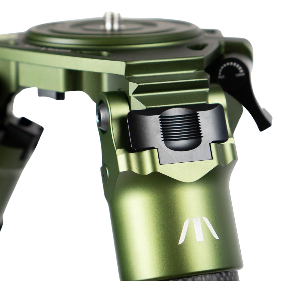 FatBoy Tripods Elevate 3 Section Tripod - Carbon Fiber and Aluminum Tripod with Durable Frame, Lightweight, Stable Design, Bubble Level, Adjustable Legs, and Hands-Free Operation for Hunting, Shooting