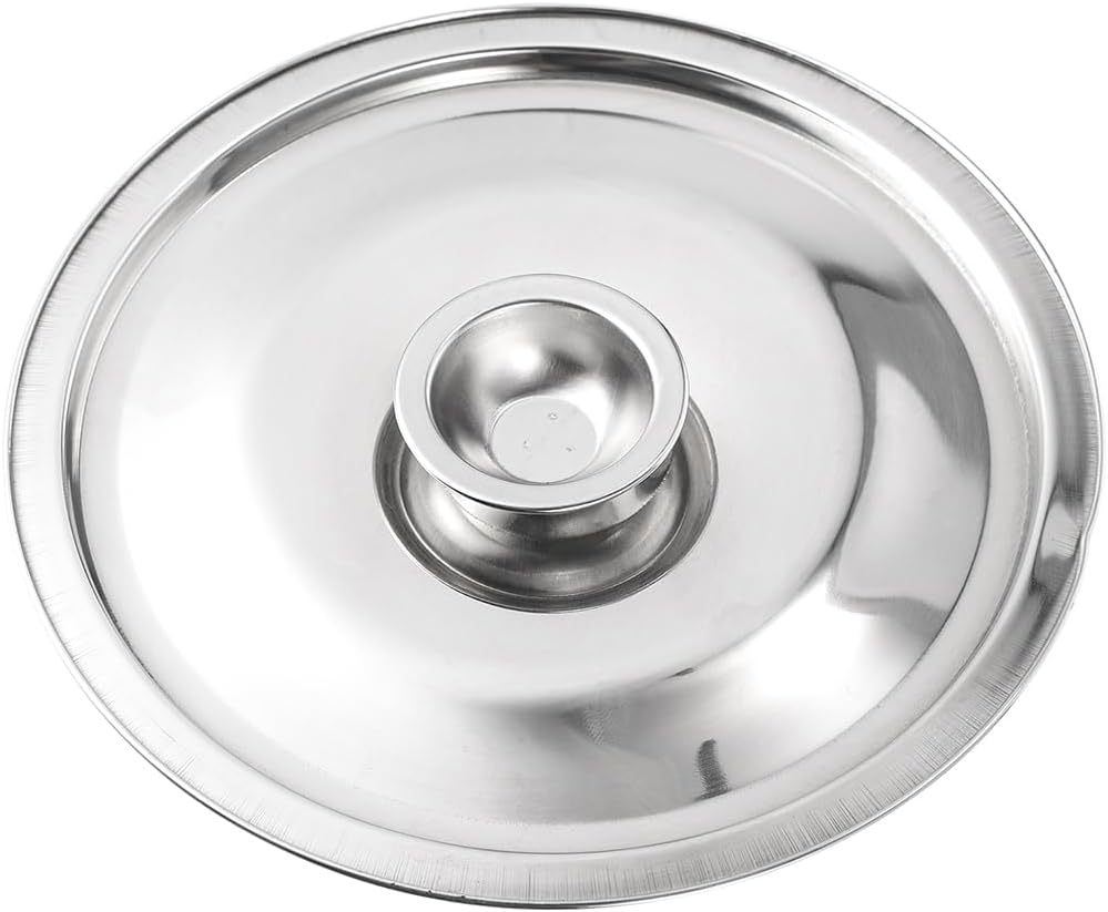 Stainless Steel 12 Inch Pan Lid, Dome Cover for Fry Pan, Spices Pots, Condiment Jar Cover