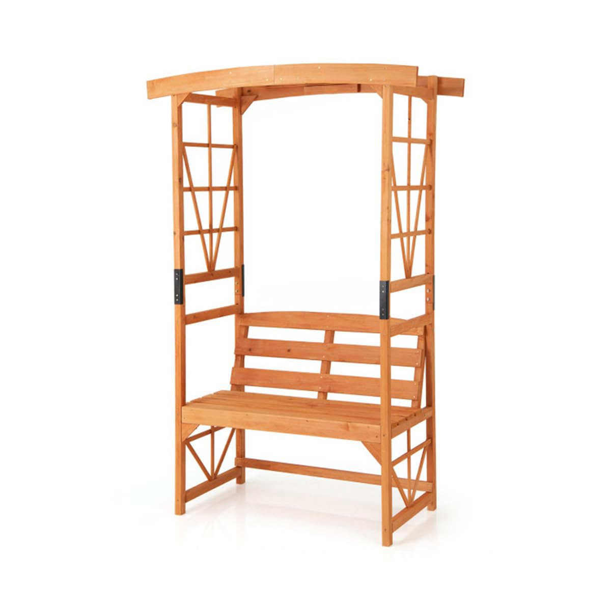 39"X15.5" Heavy Duty Garden Arbor Bench for Porch, Backyard, Outdoor Patio Bench Seat, Outdoor Arbor Benches with Seat, Porch Benches Climbing Plant Support Bench Garden Furniture, Easy to Assemble