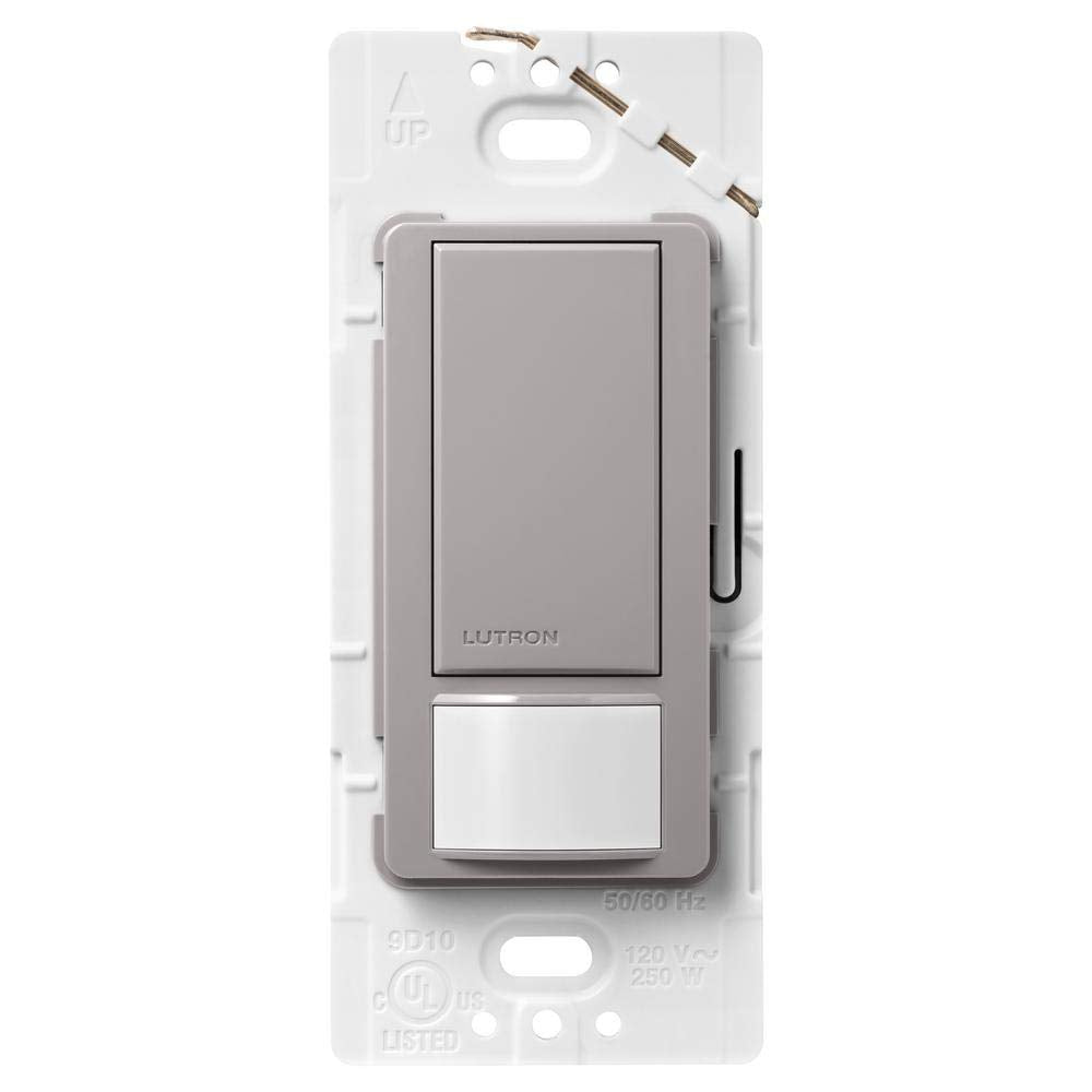 Lutron Maestro Motion Sensor Light Switch Indoor for Bathroom, Garage, Laundry Room, Any Bulbs, Occupancy Vacancy Sensor, Single-Pole, MS-OPS2-WH, White