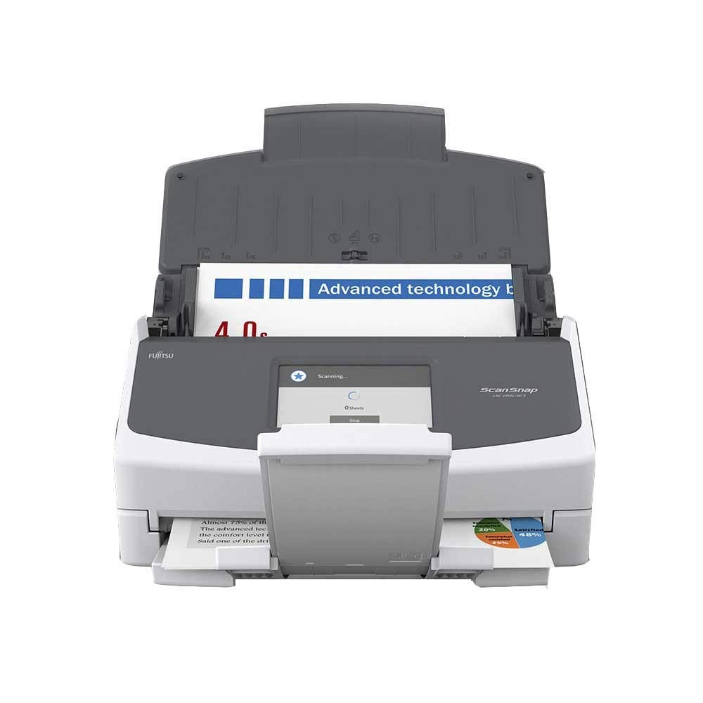Fujitsu ScanSnap iX1500 Color Duplex Document Scanner with Touch Screen for Mac or PC, White