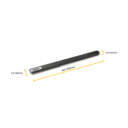 Ooni Wire Brush & Scraper – BBQ and Pizza Stone Cleaner, Grill Cleaner, Outdoor Cooking Tools, Barbecue Utensils - Short Handle