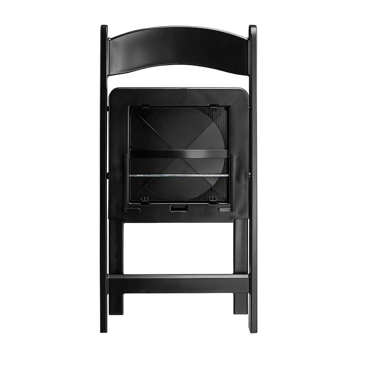 Zedfire Set of 8, Black Resin Folding Chairs with Vinyl Seat, Commercial Event Chairs, Foldable Chair for for Party, Wedding, Picnic, Indoor/Outdoor use