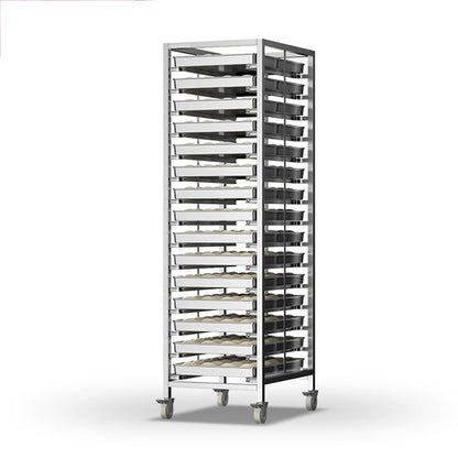 DFTWJMA Roll Baking Tray Rapid Cooling Rack Commercial Baking & Bakery-Grade Food Tray Cooling Cart — Featuring Four Castors Suitable for Kitchens and Bakeries