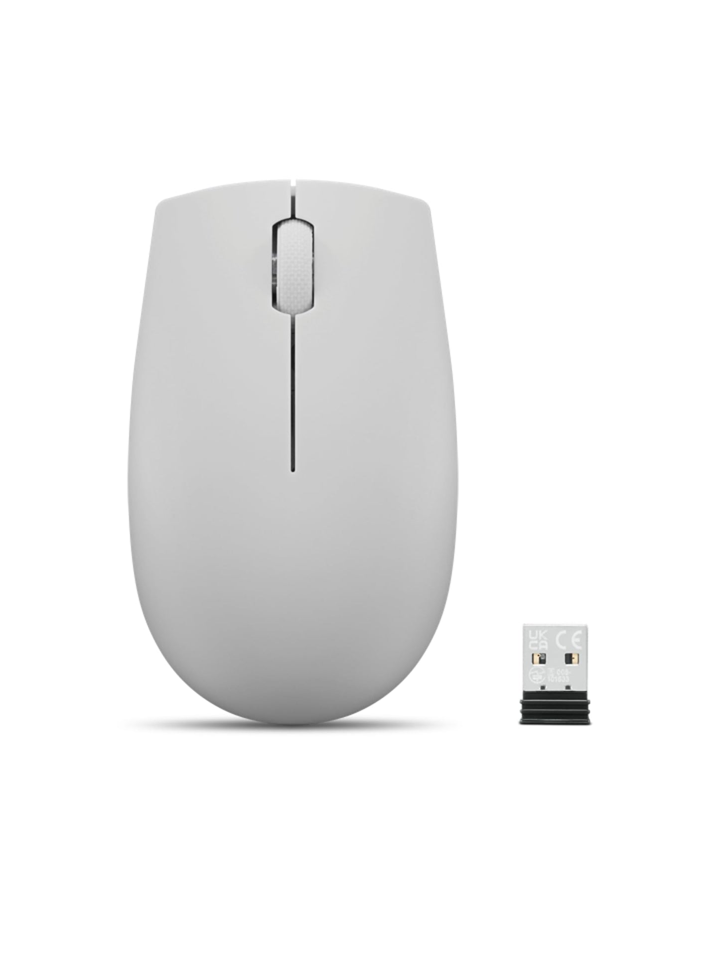 Lenovo 300 Wireless Mouse – Computer Mouse for PC, Laptop with Windows – Ambidextrous Design – 2.4 GHz Nano USB Receiver – 12 Month Battery Life
