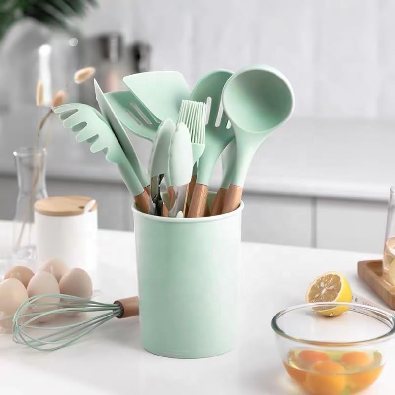 Infinite Kitchen Utensils Set, Silicone Cooking Utensils for Nonstick Cookware, Heat Resistant 392°F, Dishwasher Safe