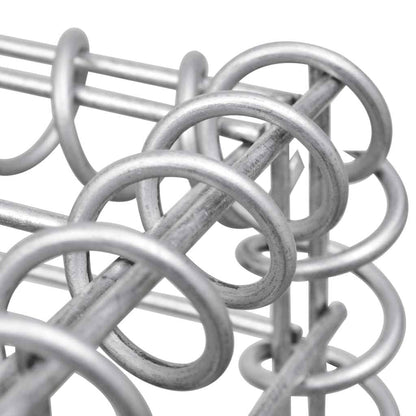 hliofuir Hexagonal Galvanized Steel Raised Garden Bed 63"x55.1"x39.4" Large Outdoor Planter Box Silver Metal Raised Flower Bed for Backyard Patio Courtyard