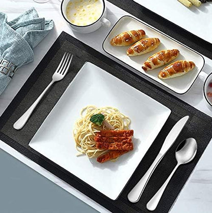 Wildone 30-Piece Silverware Flatware Cutlery Set, Stainless Steel Tableware Utensils Service for 6, Includes Dinner