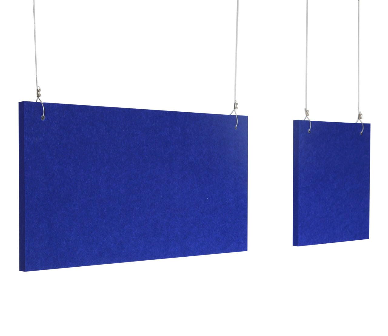 Versare Hanging SoundSorb Acoustic Baffles | Sound Dampening Material | Ceiling-Hung | Modern Design | 48" x 24" Dark Gray SoundSorb Panels