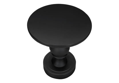 Monarch Specialties I 4162 Accent Table, 25" H, Indoor Or Outdoor, Bedroom, End, Living Room, Nightstand, Round, Side Table, Black, Transitional