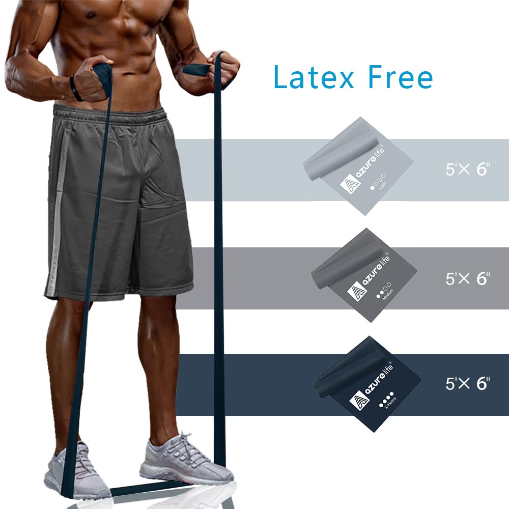 Resistance Bands,Professional Long Non-Latex Elastic Stretch Bands,Exercise Bands for Physical Therapy, Yoga, Pilates, Rehab, at-Home or The Gym Workouts, Strength Training