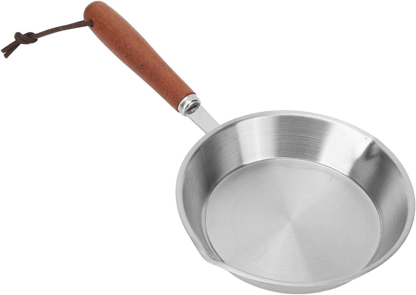 Mini Egg Pan, Stainless Steel Fry Pan, Single Serve Omelet Pan, Small Skillet for Eggs & Pancakes (12cm)