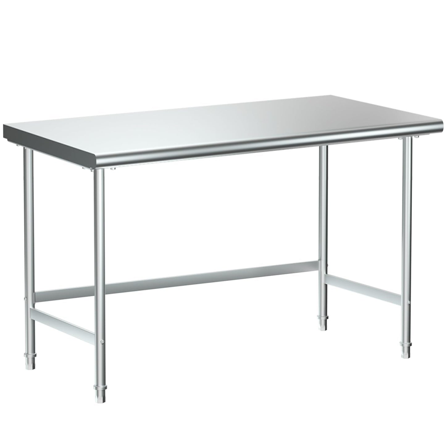 Treshin Stainless Steel Work Table Open Base 30" X 60", Commercial Heavy Duty Prep Table for Kitchen, Restaurant, Home, Hotel, Laundry