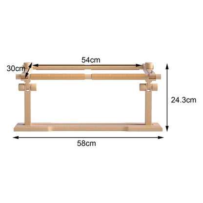 ELUKHT Cross Stitch Stand Table Hands Free Embroidery Stand Cross Stitch Frame for Handwork Quilt Frame for Hand Quilting Wooden Tapestry Frame