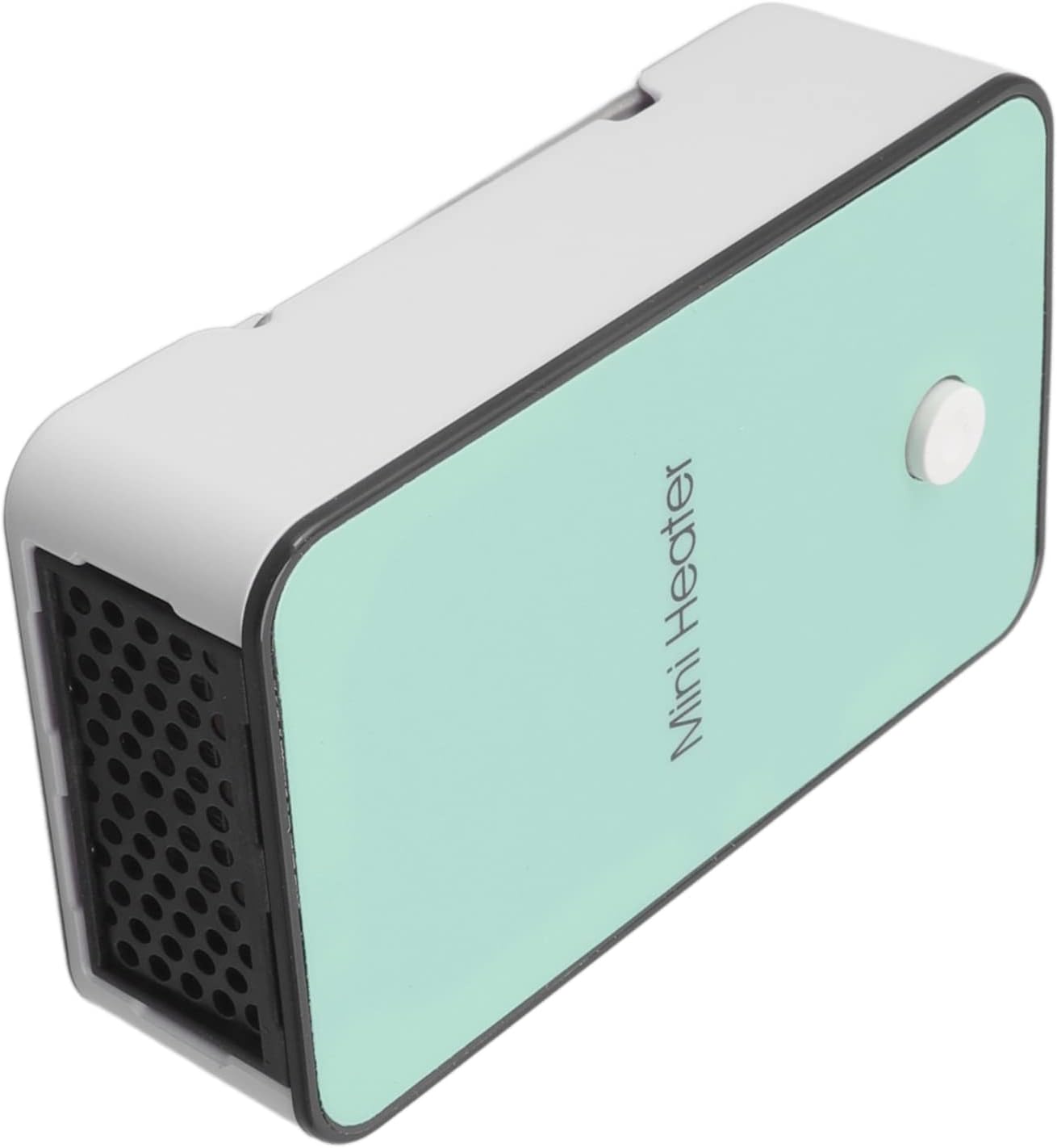Mini Air Heater, Desktop Electric Warmer with Rotatable Bracket, Quick Heating for Home Office (Cyan)