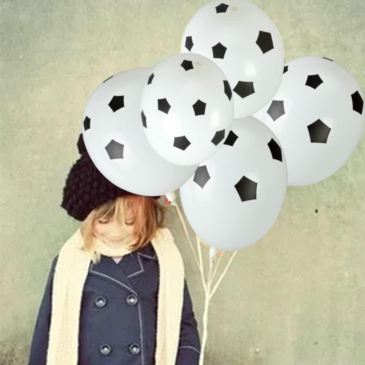 BinaryABC Soccer Latex Balloons, Football Balloon, Sports Theme Birthday Party Decorations, 30Pcs