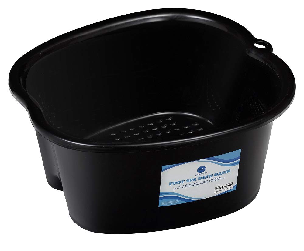 Foot Soaking Bath Basin – Large Size for Soaking Feet | Pedicure and Massager Tub for at Home Spa Treatment | Callus, Fungus, Dead Skin Remover, Blue