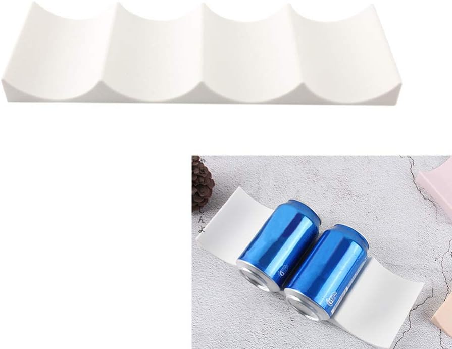 BESTonZON Wine Rack Water Bottle Display Mat, Refrigerator Organizer for Easy Storage (White)