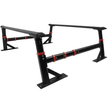 SCITOO Bed Rack Tacoma Cargo Carrier Cargo Rack System Compatible for Universal Pickup Truck Overland Rack Truck Bed Rack Cargo Carrier