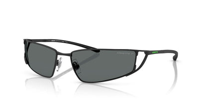 ARNETTE Man Sunglasses Matte Black Frame, Polar Grey Lenses, 64MM