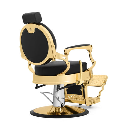 Funnylife Gold Vintage Salon Chair Barber Chair Hydraulic Pump Heavy Duty Styling Chair Beauty Tattoo Equipment