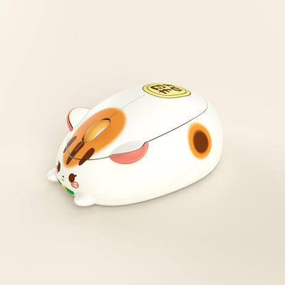 Akko Cat Theme Wireless Gaming Mouse, 2.4G GHz with a USB Receiver, Cute Optical Cordless Cartoon Mice for Computer/Laptop/Desktop/PC, Compatible with Mac/Win (Gray Mimo)