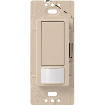 Lutron Maestro Motion Sensor Light Switch Indoor for Bathroom, Garage, Laundry Room, Any Bulbs, Occupancy Vacancy Sensor, Single-Pole, MS-OPS2-WH, White