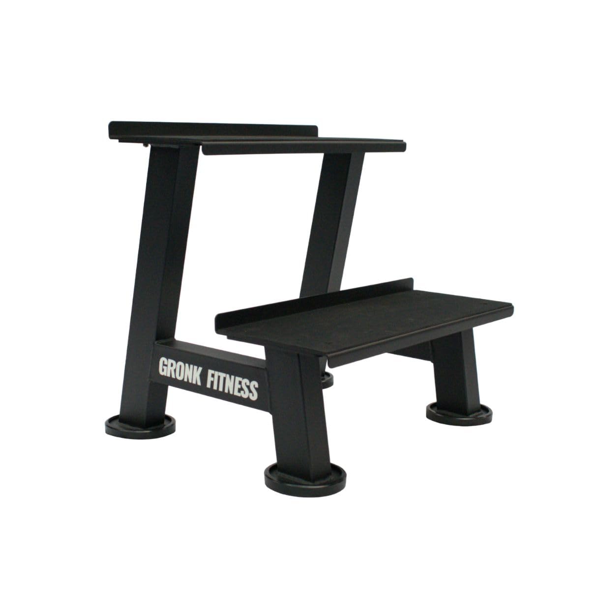 Gronk Fitness Kettlebell Rack | 2-Tier Heavy-Duty Weight Storage Shelf for Home Gym | Scratch-Resistant Padded Shelves | Organize Kettlebells, Dumbbells, and Gym Equipment | Easy Assembly
