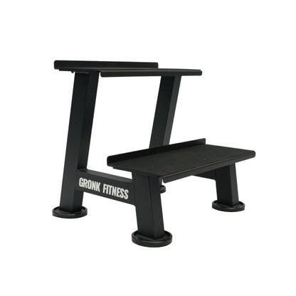 Gronk Fitness Kettlebell Rack | 2-Tier Heavy-Duty Weight Storage Shelf for Home Gym | Scratch-Resistant Padded Shelves | Organize Kettlebells, Dumbbells, and Gym Equipment | Easy Assembly