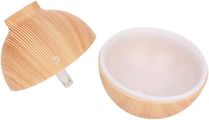 Mini Humidifiers, 130ml USB LED Aroma Essential Oil Diffuser for Room Bedroom Office (Light)