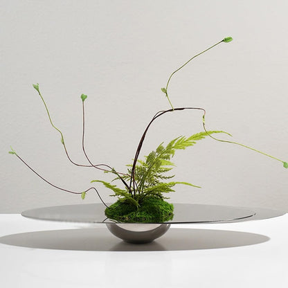 Artificial Bonsai Tree Light Luxury Hotel Living Room Table Floral Arrangement Stainless Steel Decoration Simulated Indoor Greening Fake Tree