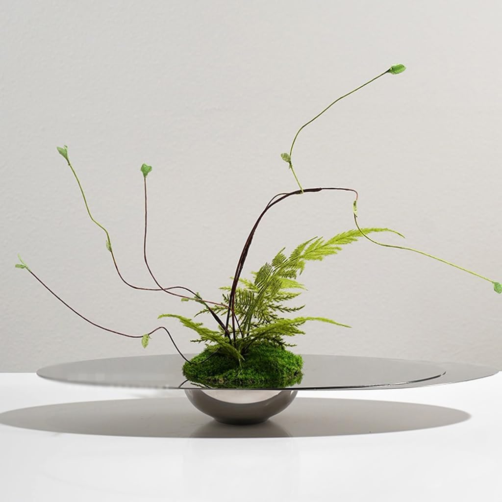 Light Luxury Hotel Living Room Table Floral Arrangement Stainless Steel Decoration Simulated Fake Plants