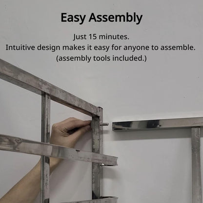 15 Shelf Rolling Rack for Brewery and Beverage Industry Heavy Duty Storage Solution