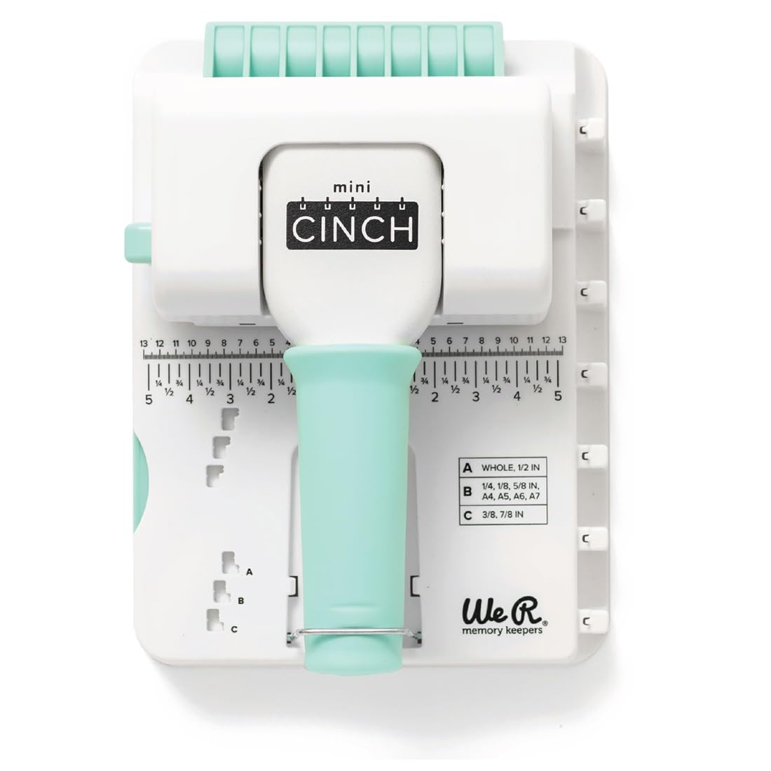 We R Memory Keepers Mini Cinch Bookbinding Machine - Small Craft Tool Compatible with Wire or Spiral Coils - Make Professional Books, Notebooks, Calendars, and Journals