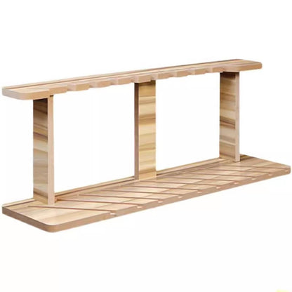 Wooden Tile Display Rack - 10/18 Tier Porcelain Sample Stand, 31" x 45" Organizer for Marble Slabs, Durable Retail Shelf for Building Materials, Perfect for Showrooms and Stores