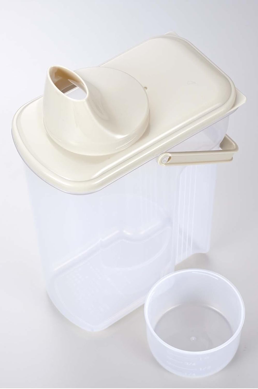 JapanBargain 3193 Clear Plastic Rice Container, 4.4 lb - Great for Pet Food Storage, Made in Japan