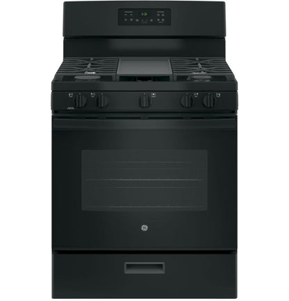 GE JGBS66DEKBB 30" Black Gas Sealed Burner Range