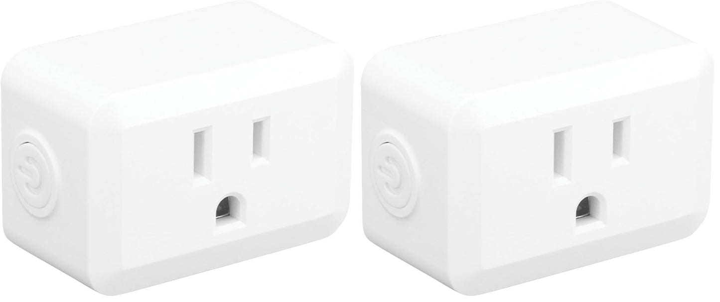 Globe Electric 50329-U Wi-Fi Smart Plug Mini, No Hub Required, 1 Grounded Outlet, White (1-Pack, 15A), Home Automation, Outlet Extender, Electronics, Smart Home, Works with Alexa, Google Home, Echo