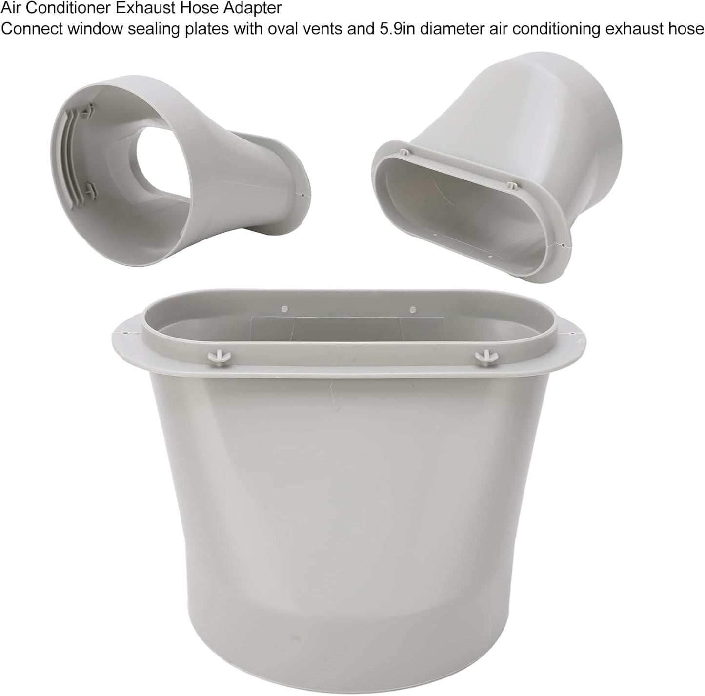 Air Conditioner Exhaust Hose Adapter, Portable Air Conditioning Window Sealing Plate for 5.9in Diameter Pipes