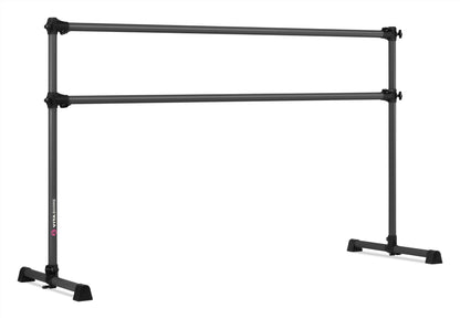 VITA Barre Portable Freestanding Double Ballet Barre, Prodigy, 6 Ft Bars, Dark Mystic Gray | Adjustable Height, USA Made, Home or Gym Exercise Equipment for Kids & Adults | Dance, Fitness, Pilates