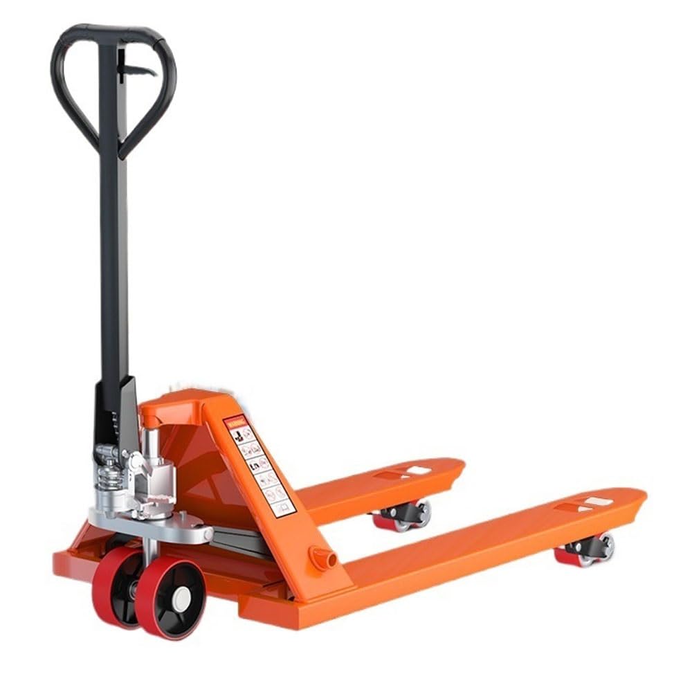 Pallet Jack 5000kg Manual Hydraulic Lift Pallet Jack Hand Forklift Nylon Wheel Unloading Truck(68.5cm)