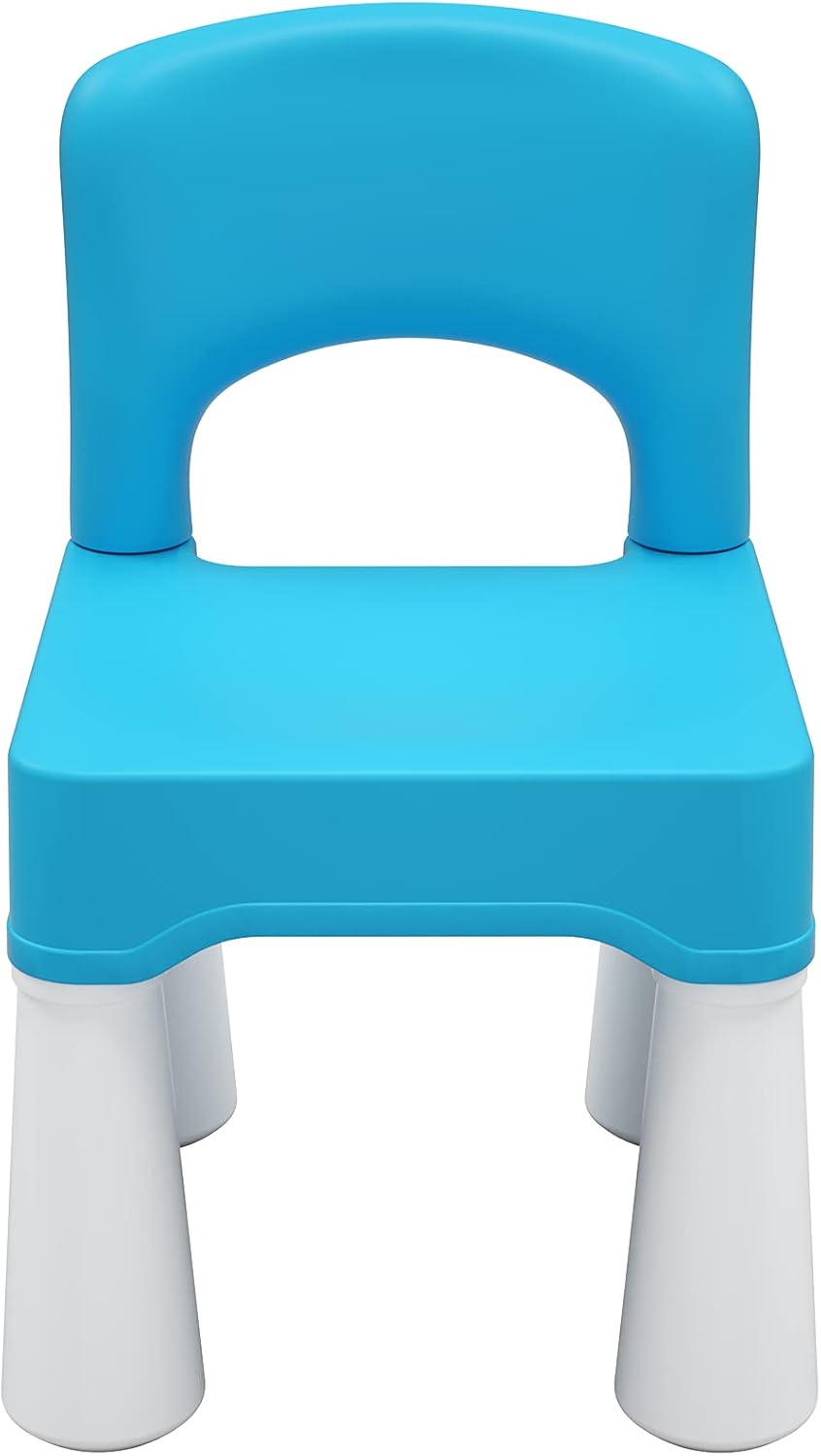 2-4, 9.3" burgkidz Toddler Chair for Kids Ages Plastic Kids Chair with Seat Height, Lightweight & Durable, Easy-Clean