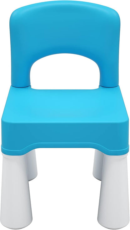 2-4, 9.3" burgkidz Toddler Chair for Kids Ages Plastic Kids Chair with Seat Height, Lightweight & Durable, Easy-Clean