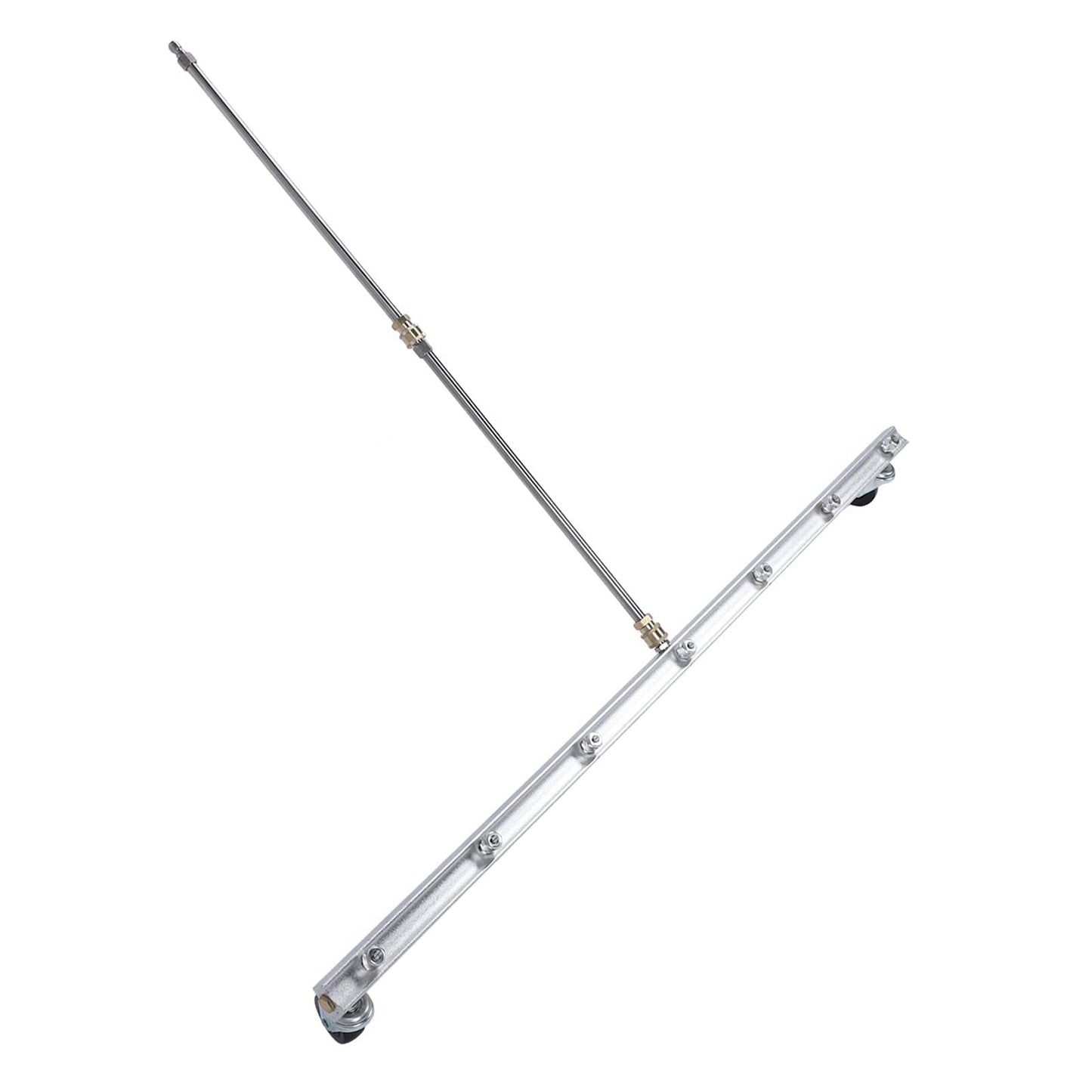 39.37inch Pressure Washer Cleaner, Power Pressure Washer Attachment, Stainless Steel Water Broom with 1/4inch Quick Connector, Surface Cleaner for Household and Business Use (for Undercarriage