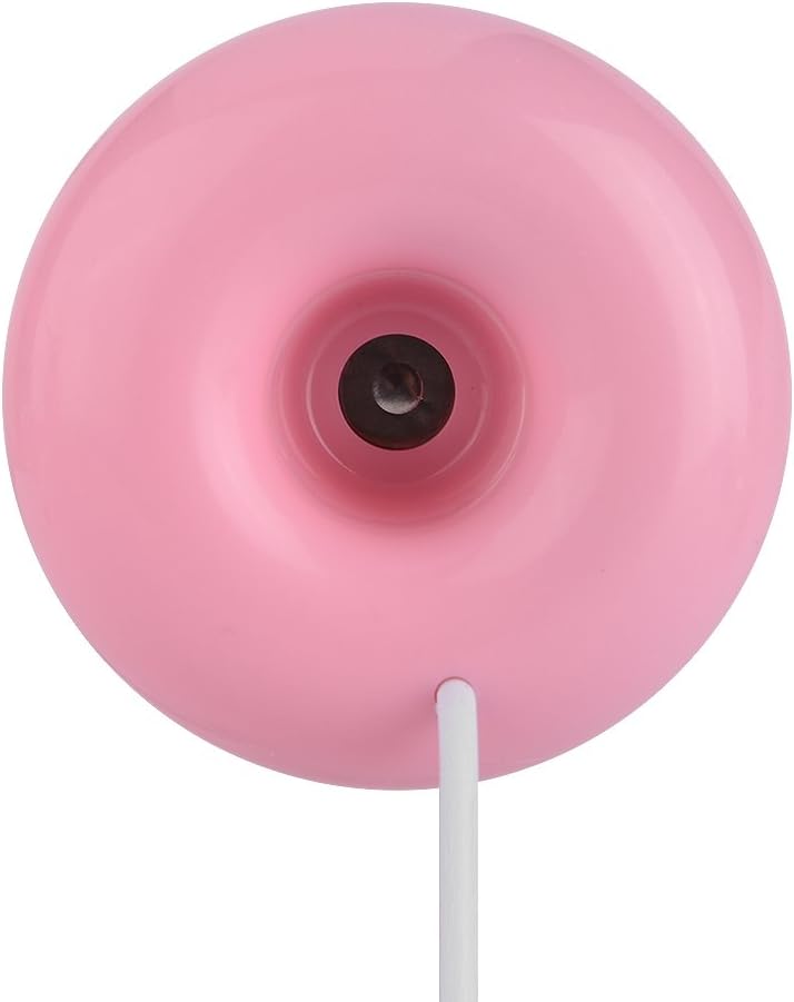 Mini Donut USB Humidifier, Portable Atomization Spray Humidifier for Home Office Car (Roseate)