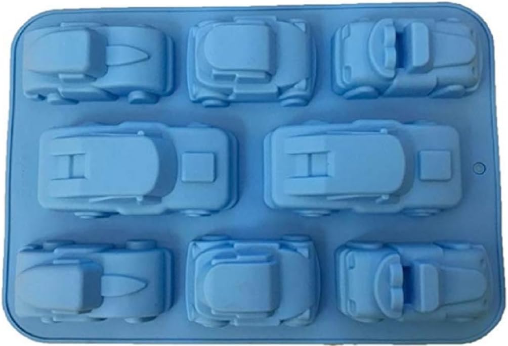 Silicone Carton Car Mold, Baking Molds for Birthday Theme Party, Muffin Cups, Ice Cube, Soap, Cake