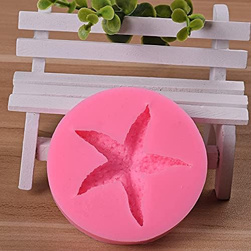 Starfish Shell Fondant Silicone Molds, Cake Candy Decoration Tools DIY Creative Chocolate Mold