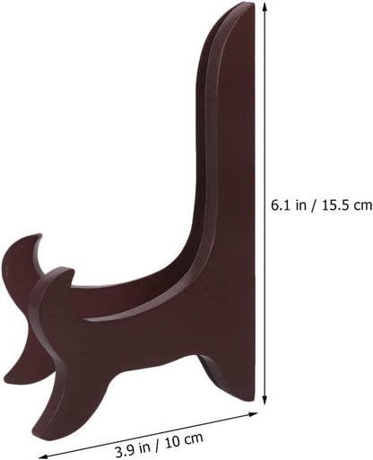 Gatuida Gold Decor Book Display Stand, Wooden Plate Easel Holder for Decorative Wood Library Decor