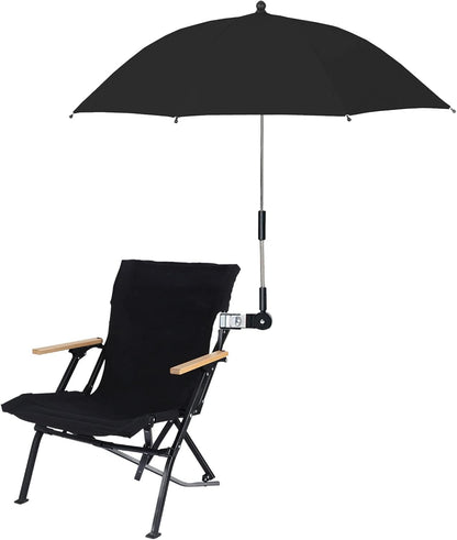Versatile Beach Umbrella with Clamp for Strollers, Chairs & Golf Carts